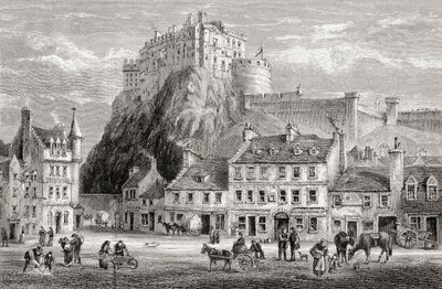 Castle and Grassmarket, Edinburgh, Scotland, from 